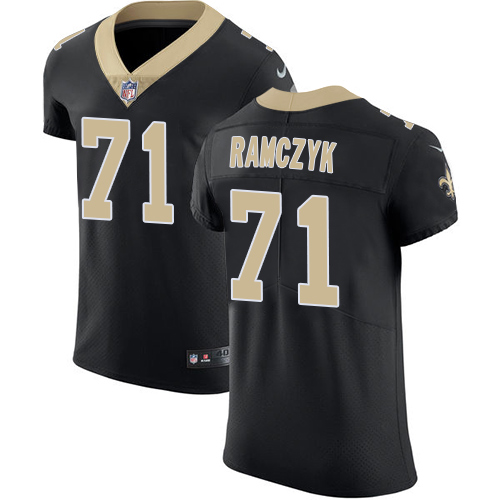 Nike Saints #71 Ryan Ramczyk Black Team Color Men's Stitched NFL Vapor Untouchable Elite Jersey